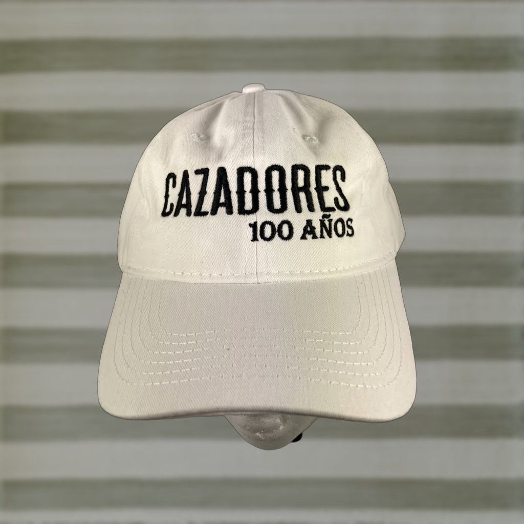 Logo 7 Cazadores 100 Anos Tequila Strap Back Hat Cap White Logo Adjustable Golf Free SH Mens Snapback Adjustable White Cap Size ONE SIZE - 1 Thumbnail