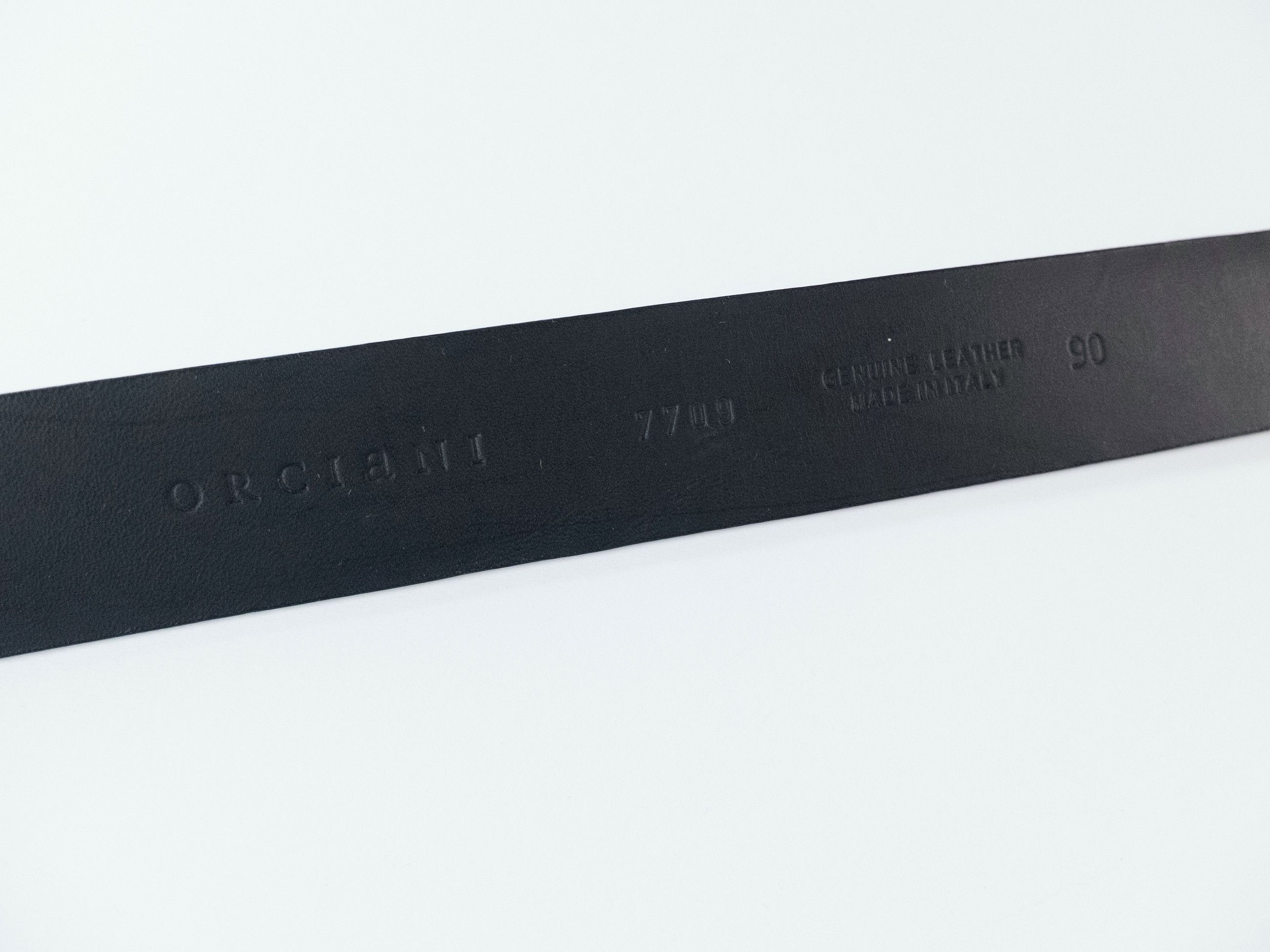 Orciani ORCIANI navy blue leather belt 90 (for size 34 inch waist) Size 34 - 6 Thumbnail