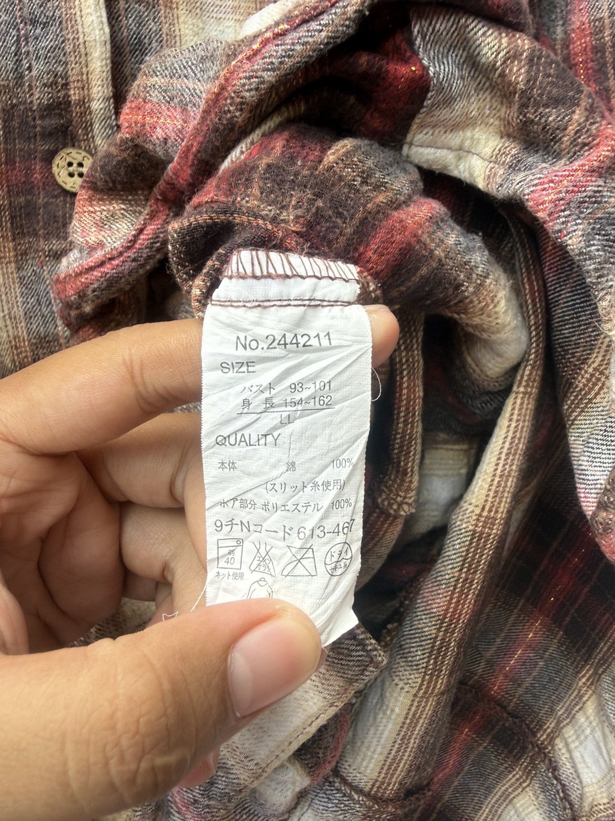 Hysteric Glamour Japanese fur style plaid button shirt Size US M / EU 48-50 / 2 - 10 Thumbnail