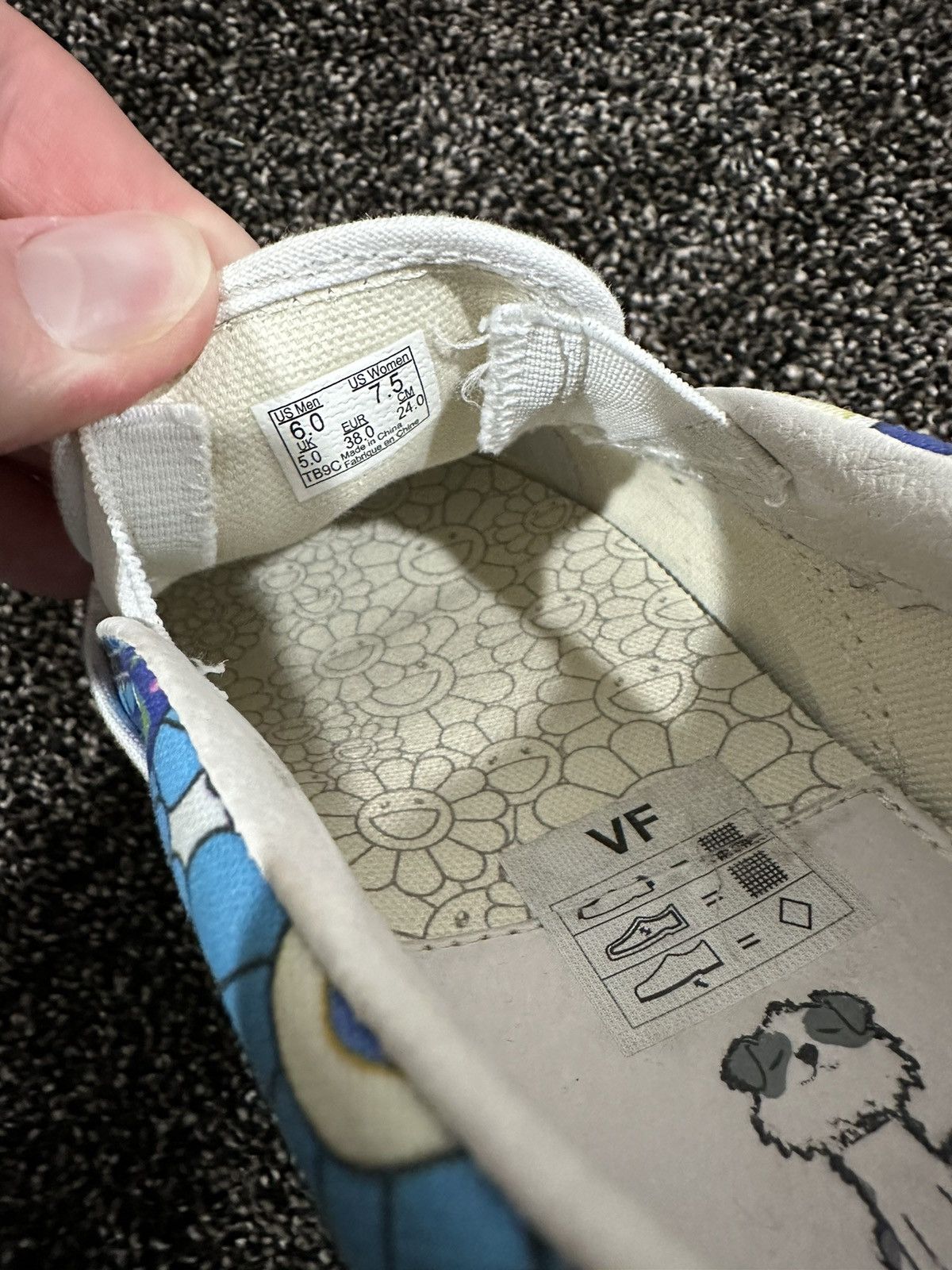 Takashi Murakami × Vans Takashi Murakami x Vans Flower Motif LX Low Slip On Sneaker Size US 6 / EU 39 - 10 Thumbnail