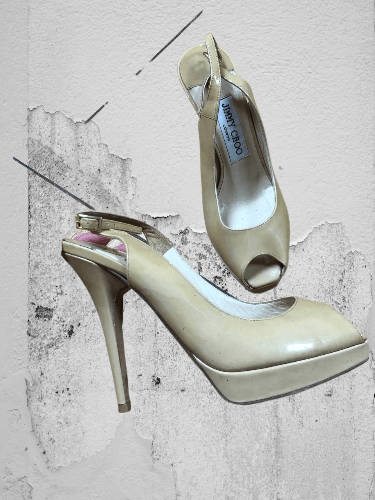 Jimmy Choo × Vintage Jimmy Choo High Heels Sneak Skin Luxury Size US 5 / IT 35 - 1 Thumbnail