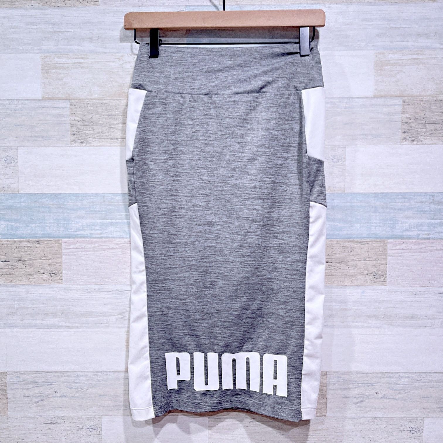Puma PUMA Athleisure Pencil Skirt Gray White Womens Small Size 27" / US 4 / IT 40 - 4 Thumbnail