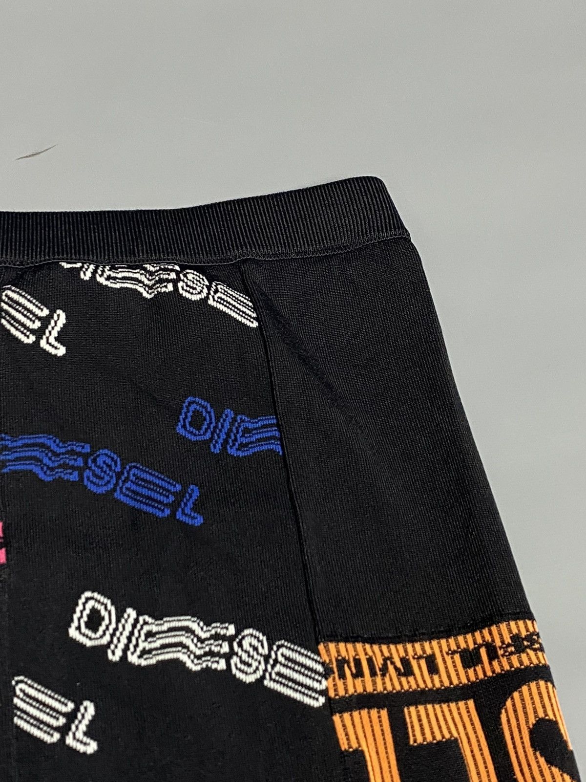 Diesel DIESEL Womens Graphic Multi Logo Rayon Midi Skirt Size XS Size 23" - 4 Thumbnail