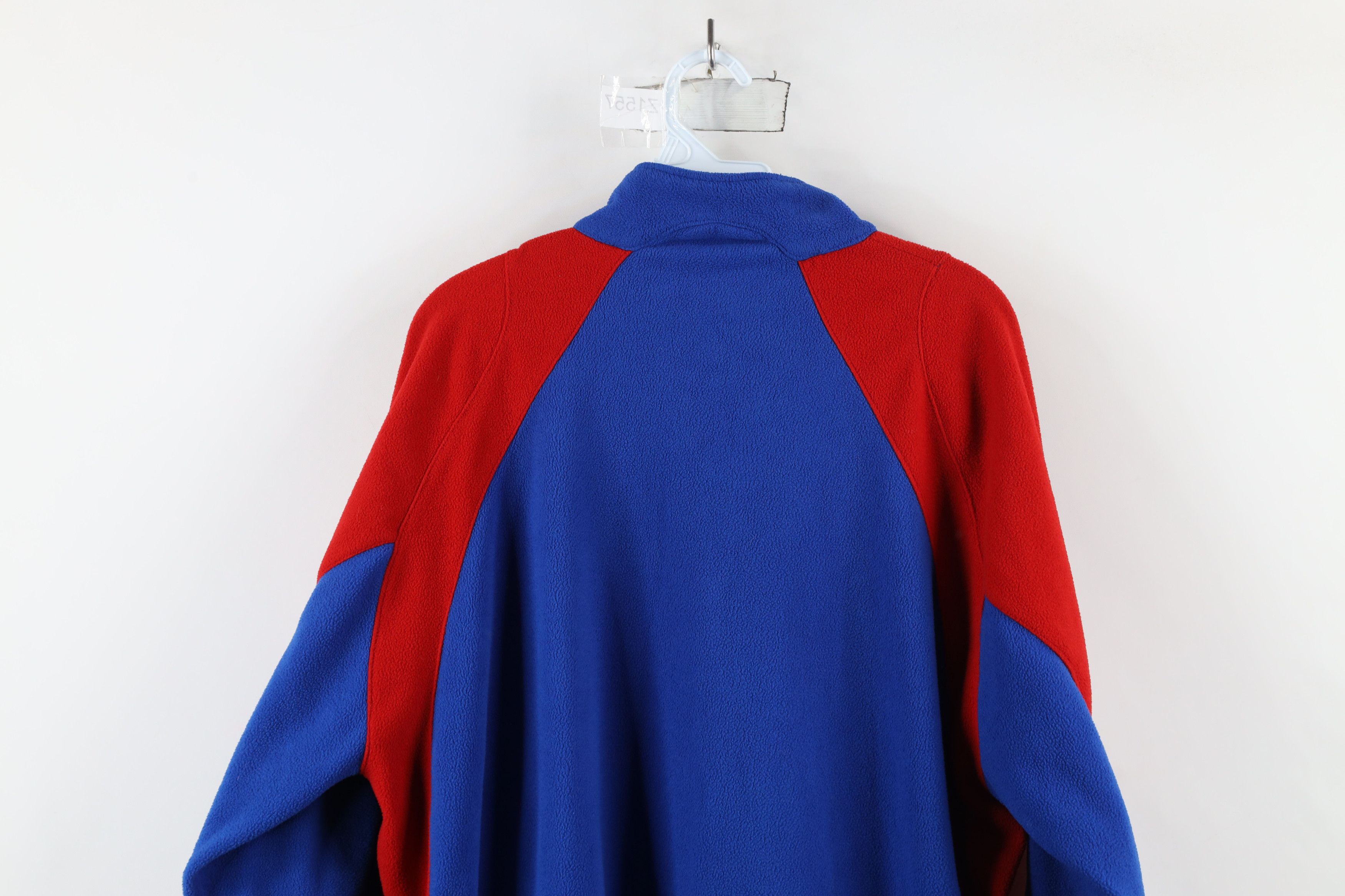 Adidas × Vintage Vintage Adidas Kansas University Full Zip Fleece Jacket Blue Size US M / EU 48-50 / 2 - 13 Thumbnail