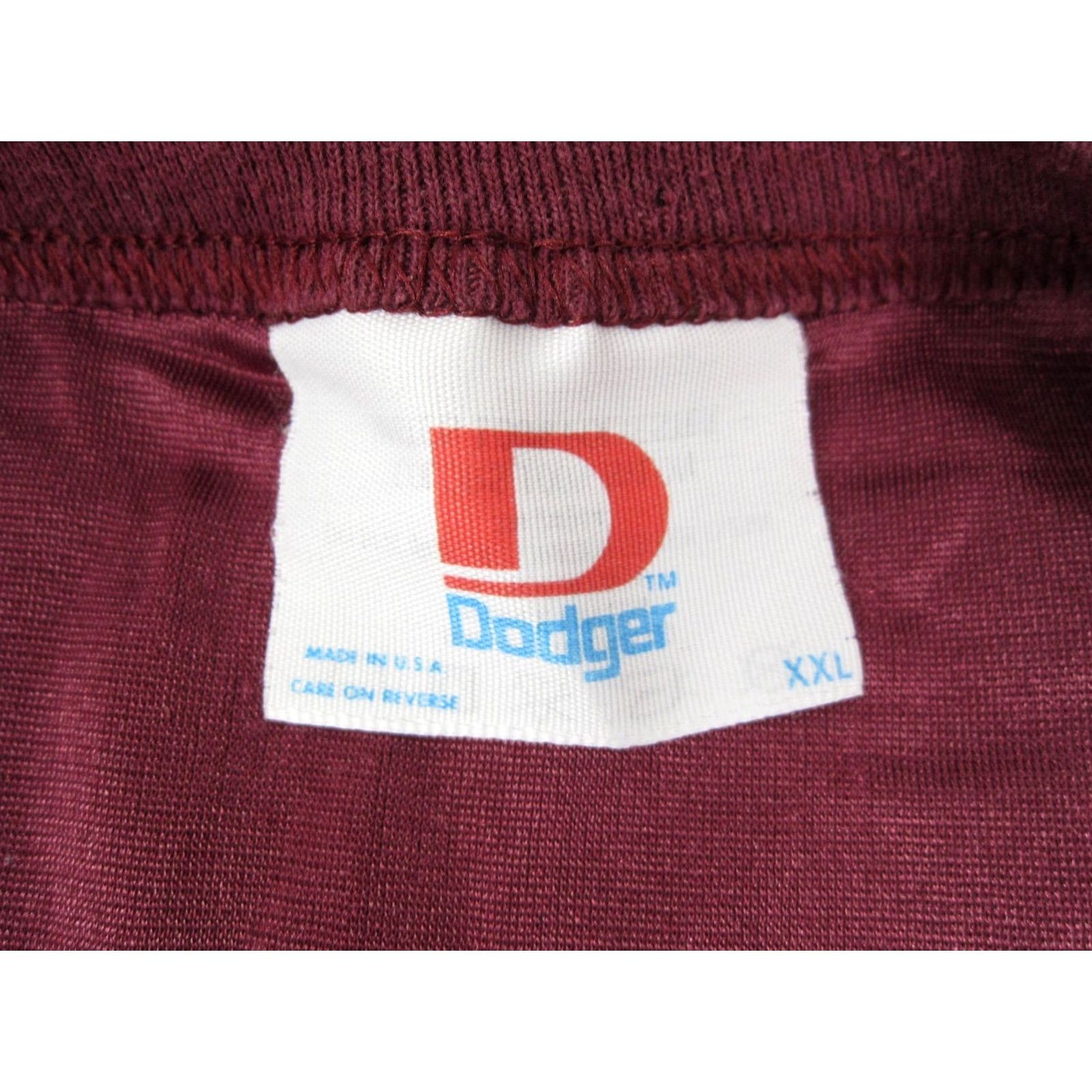 Vintage VINTAGE Dodger Shirt Adult 2XL Red 90s Mens V-Neck Short Sleeve Nylon T-Shirt Made in USA Size US XXL / EU 58 / 5 - 3 Thumbnail