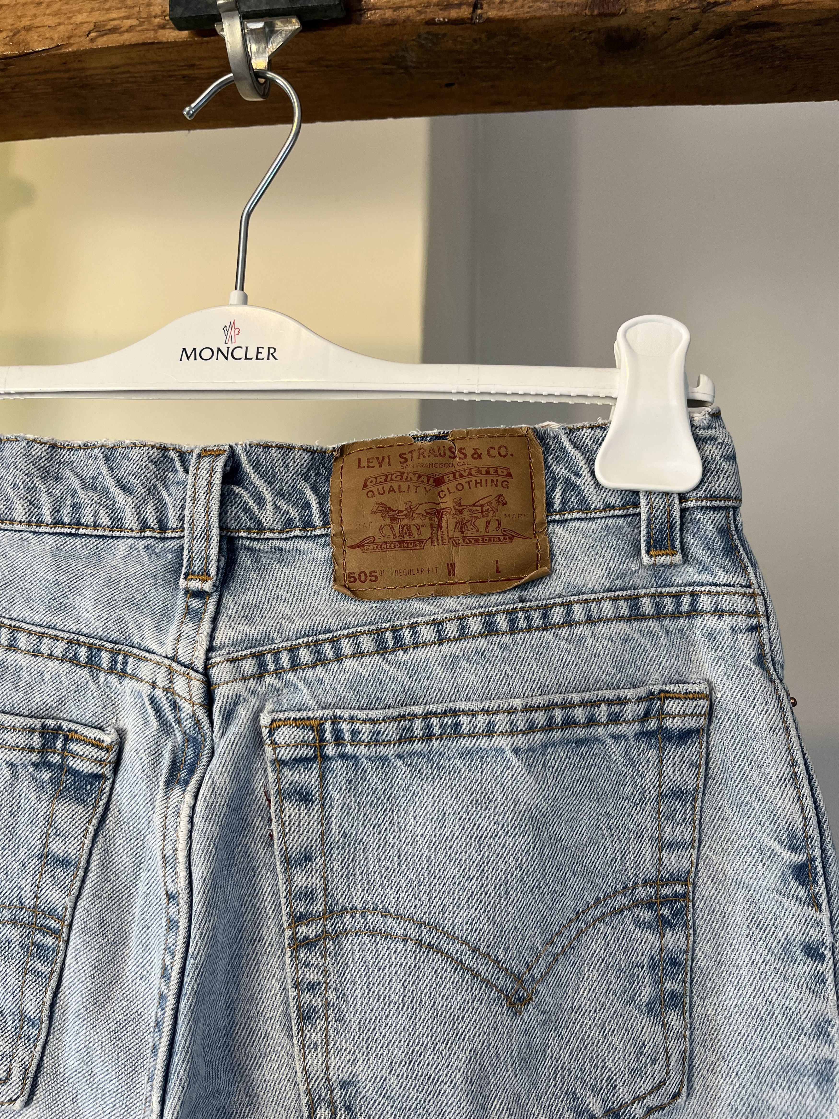 Levi's × Levi's Vintage Clothing Vintage 80/90s Levi's 505 Made in USA Denim Shorts Jeans Size US 30 / EU 46 - 5 Thumbnail