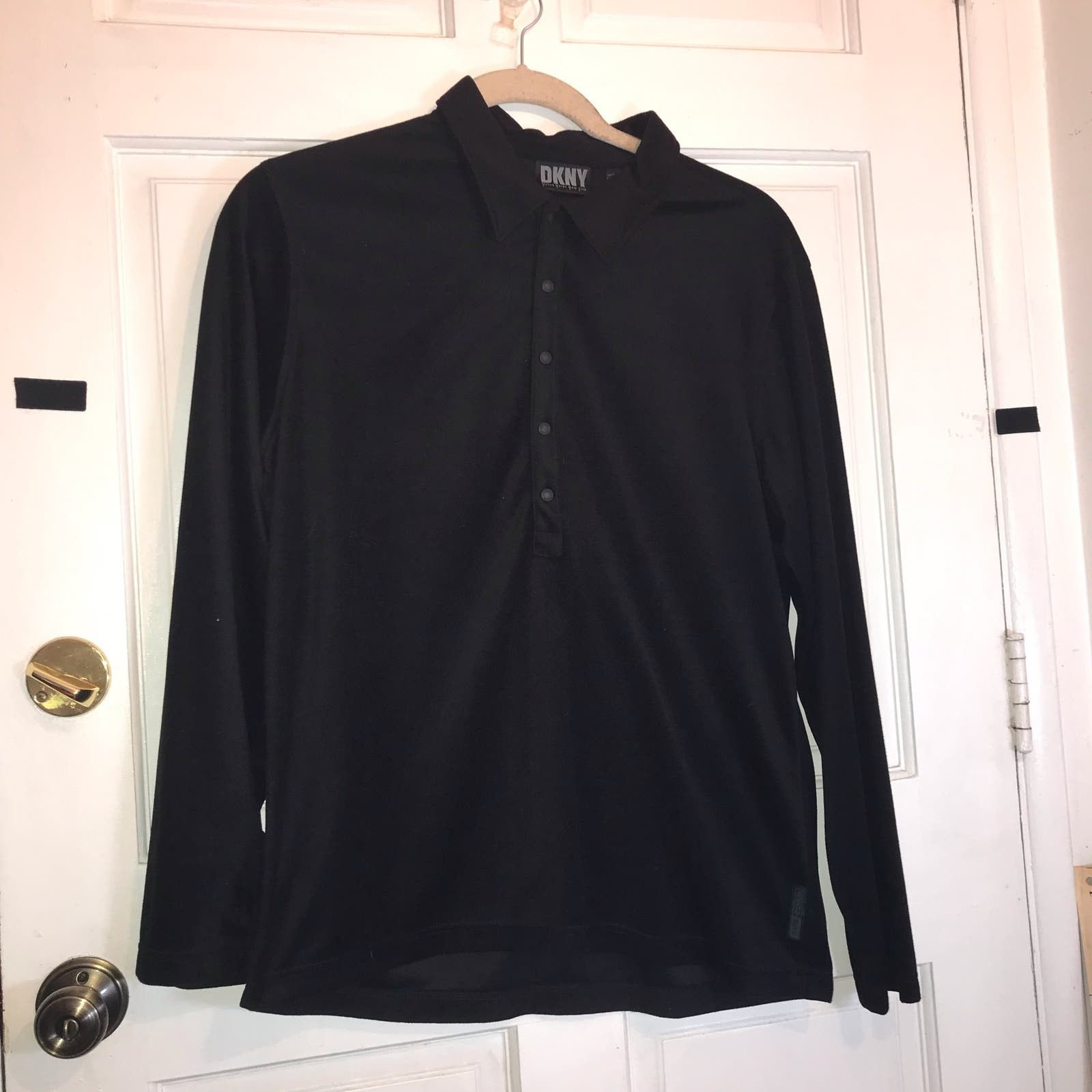 DKNY DKNY Pullover Sweater Men’s L Black LS Size US XL / EU 56 / 4 - 1 Thumbnail