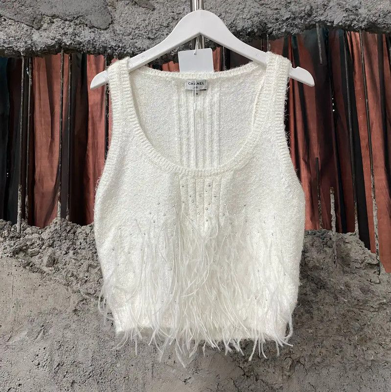 Chanel Chanel White Summer Short Sleeved T-Shirt 0089 Size ONE SIZE - 1 Thumbnail
