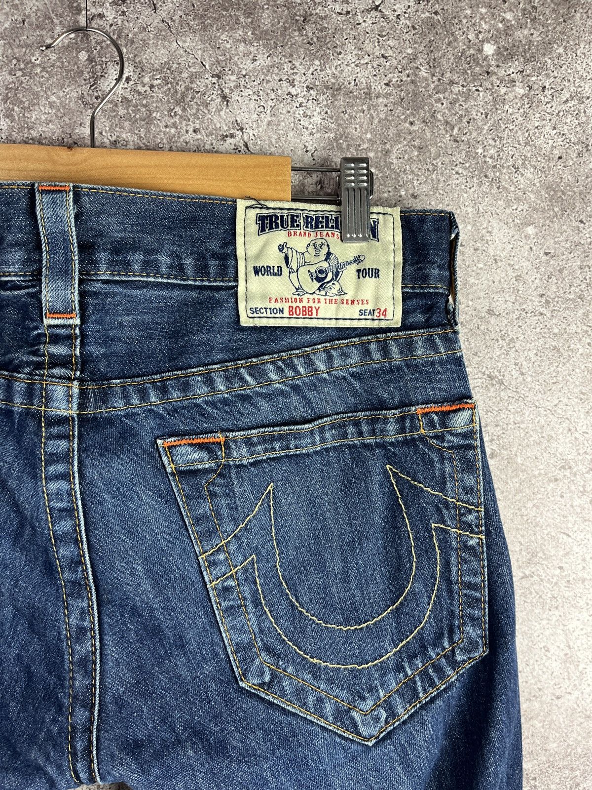 True Religion Bobby Bootcut Jeans Made in USA 🇺🇸 Vintage Y2K Denim W31 Size US 31 - 3 Thumbnail