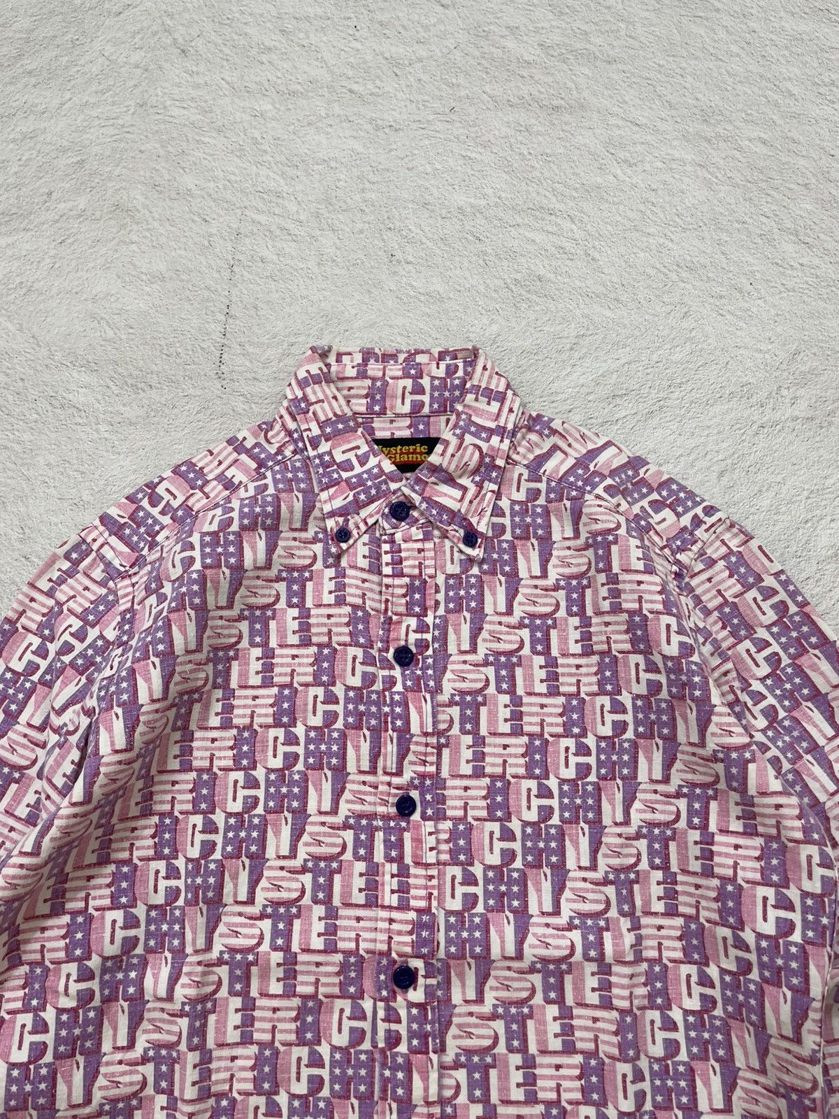 Hysteric Glamour 2000s Hysteric Archival Shirt Pink Monogram Print Y2K Ifsix Size US S / EU 44-46 / 1 - 2 Thumbnail