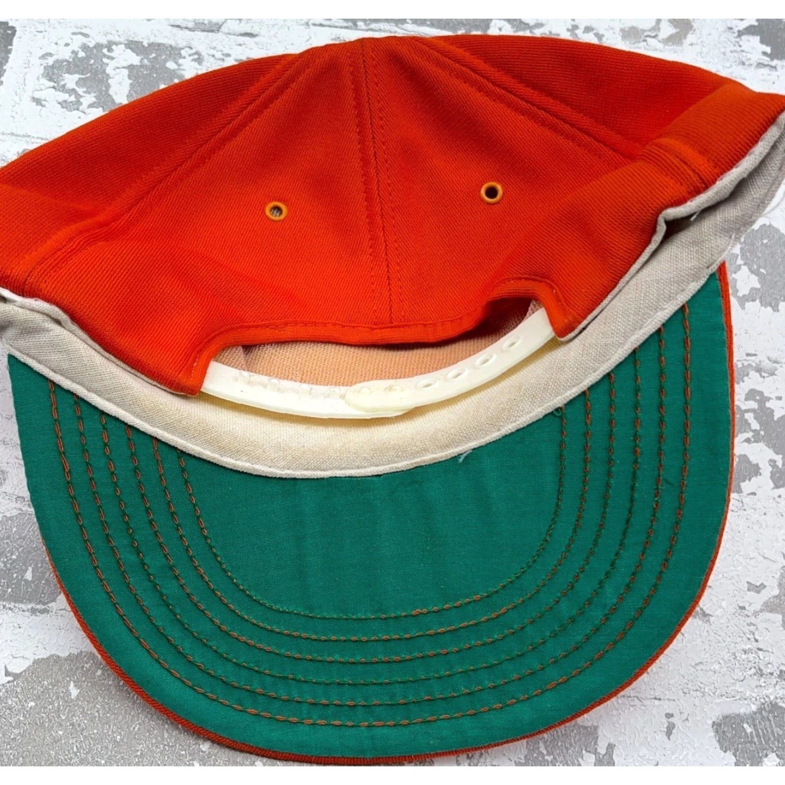 Vintage VINTAGE Dyna Systems Trucker Hat CapMade In USA 80s Orange Mining Coal USA Hat Men One Size Adjustable Cotton Polyester Twill 80s Retro Logo Size ONE SIZE - 6 Thumbnail
