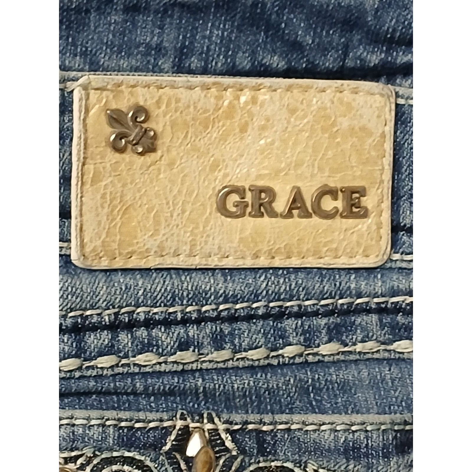 Grace in LA Grace in LA (28) Boot Cut Embroidered Flap Pockets Jeans Size 28" / US 6 / IT 42 - 9 Thumbnail