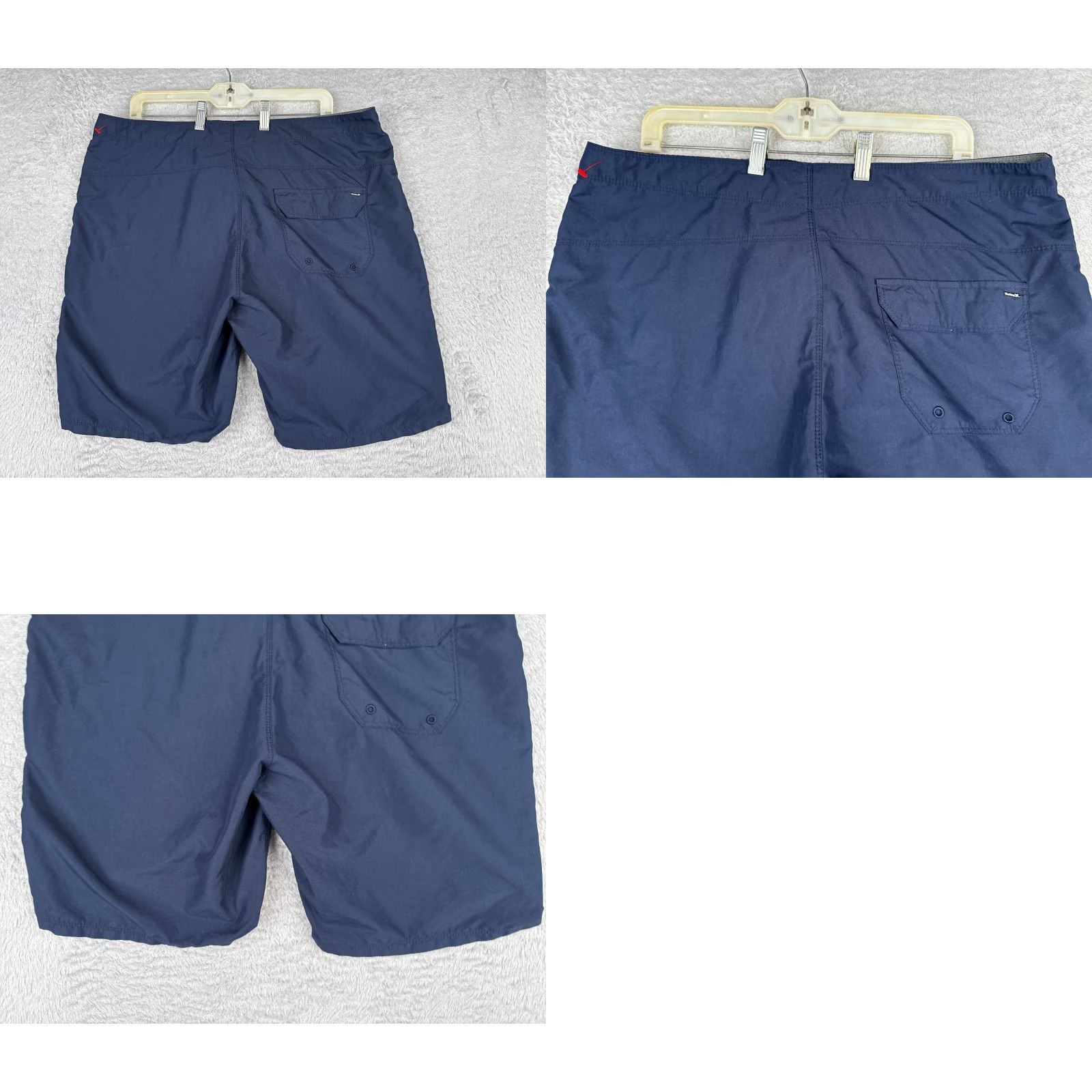 Hurley Hurley Board Shorts Mens 36 Blue Solid Beach Surf Swim Trunks 36x9 Pockets Drawstring Men Size US 36 / EU 52 - 9 Thumbnail