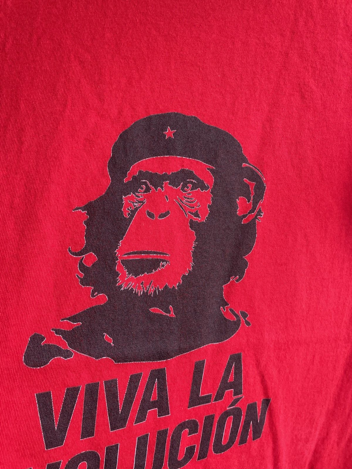 Gildan Viva La Evolution Red Mens T Shirt Size S Size US S / EU 44-46 / 1 - 5 Thumbnail