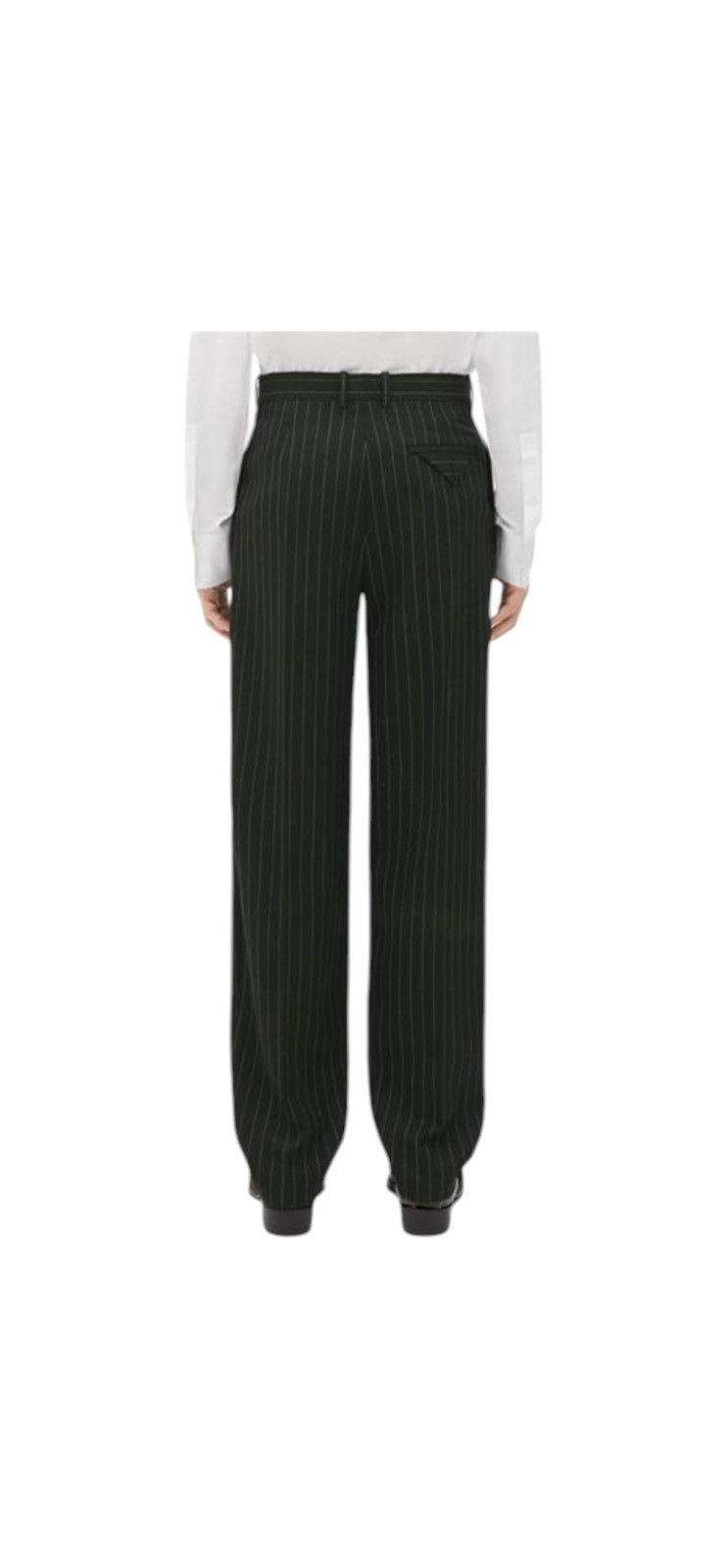 Bottega Veneta SLIM LEG WOOL PINSTRIPE TROUSERS Size US 32 / EU 48 - 3 Thumbnail