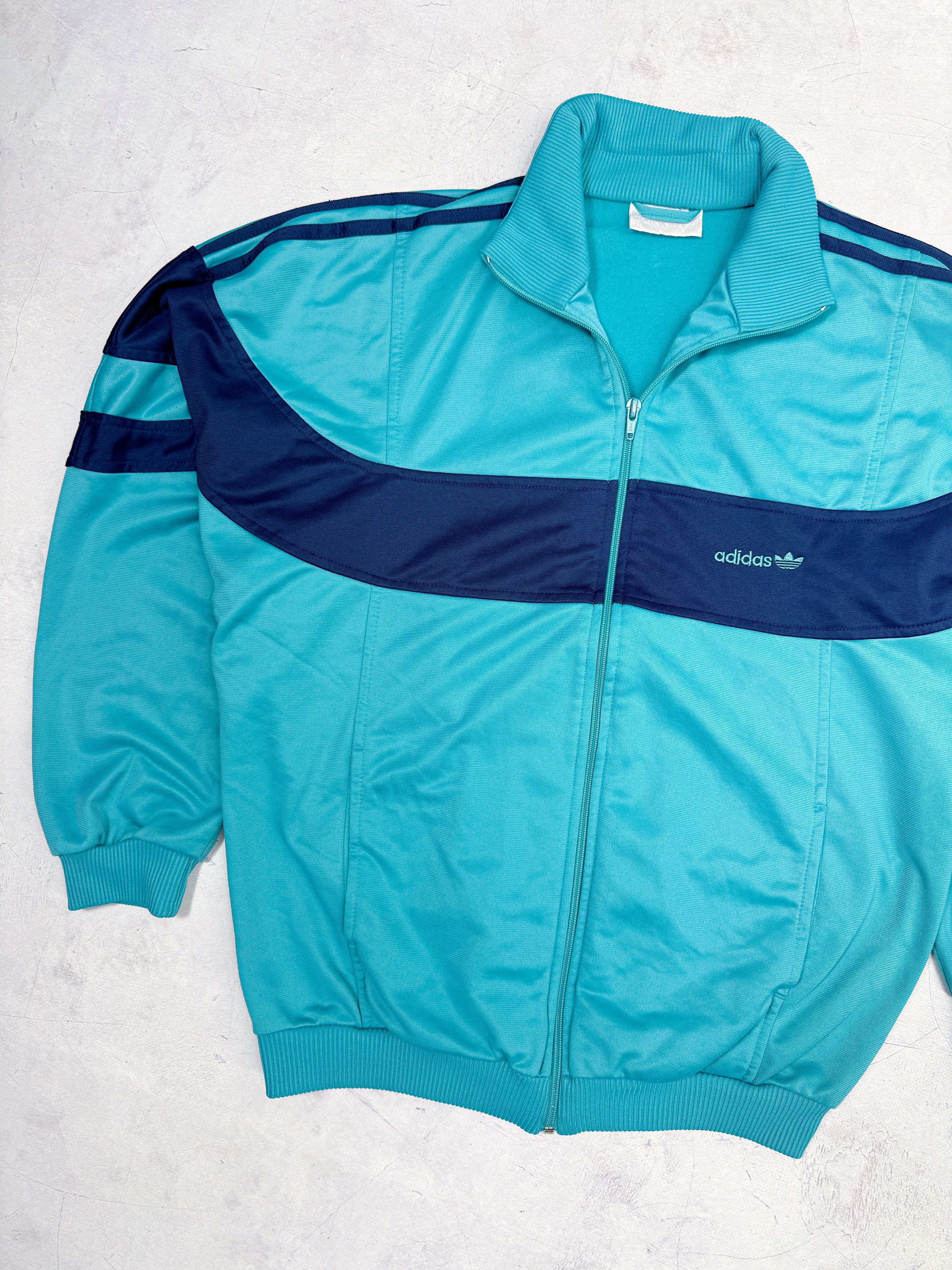 Adidas × Vintage Vintage Adidas Track Jacket SINGAPORE Aquamarine Blue Size US M / EU 48-50 / 2 - 3 Thumbnail