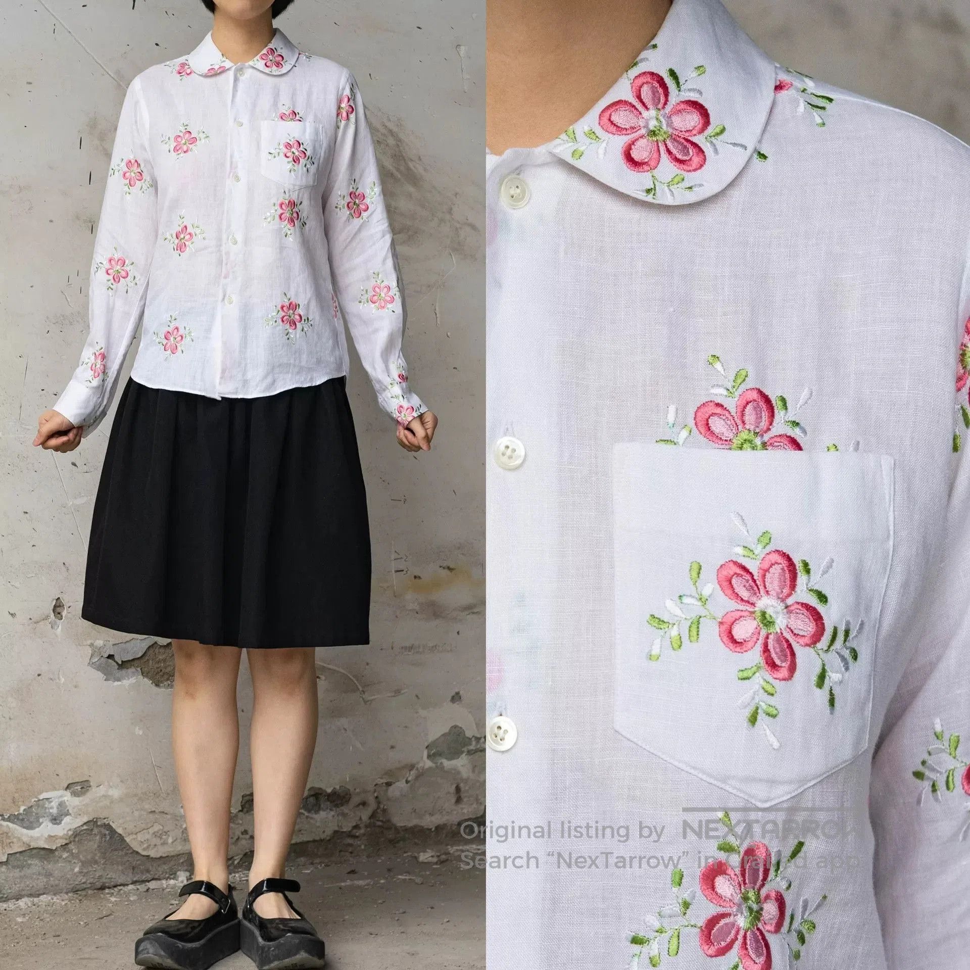 Junya Watanabe junya watanabe floral embroidery shirt. Size US M / EU 48-50 / 2 - 1 Thumbnail