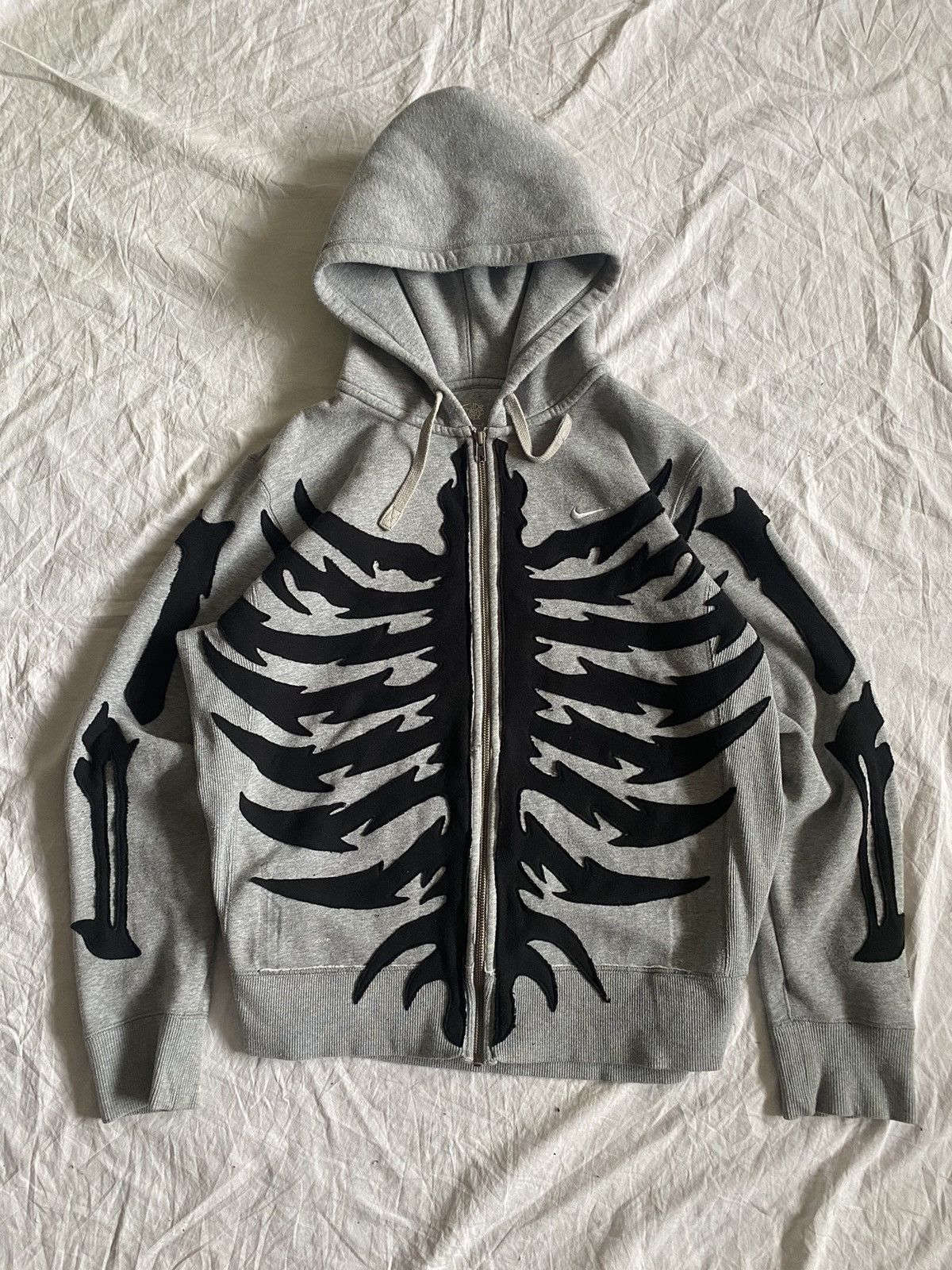 Skeleton Outfit reworked Hoodie zipped + Jogging hot custom/skull/bones