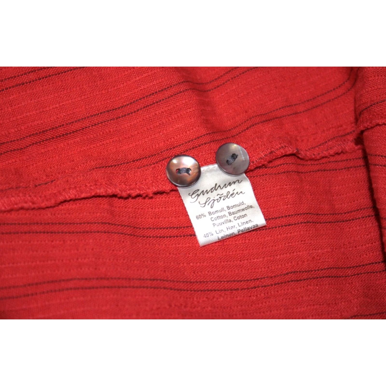Vintage Gudrun Sjoden Vest Tunic Womens M Red Sleeveless Size M / US 6-8 / IT 42-44 - 7 Thumbnail