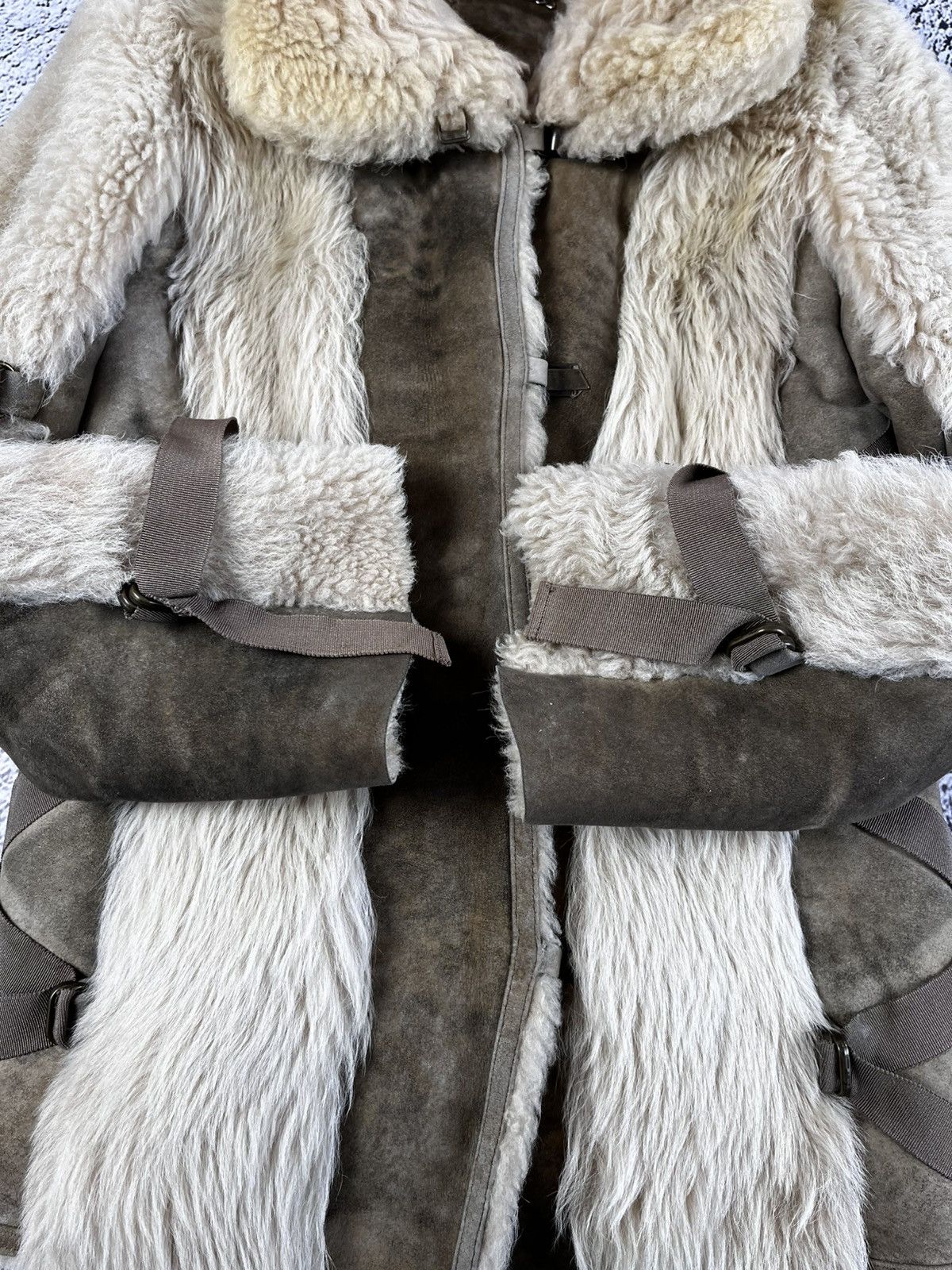 Japanese Brand Vintage Y2K leather fur shearling sheepskins coat jacket 00s Size M / US 6-8 / IT 42-44 - 7 Thumbnail