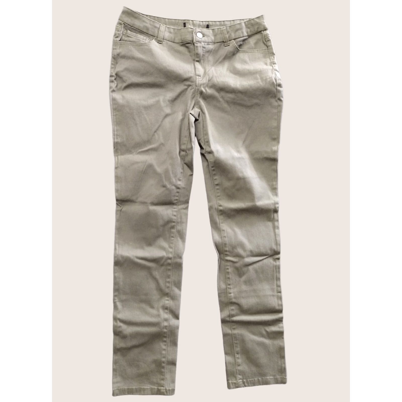 Olive Wax Jean Skinny Jeans Womens Juniors 11 Olive Green Cotton Stretch City 5-Pocket Design Skinny Slim Mens Womens Boys Girls Size 32" / US 10 / IT 46 - 1 Thumbnail