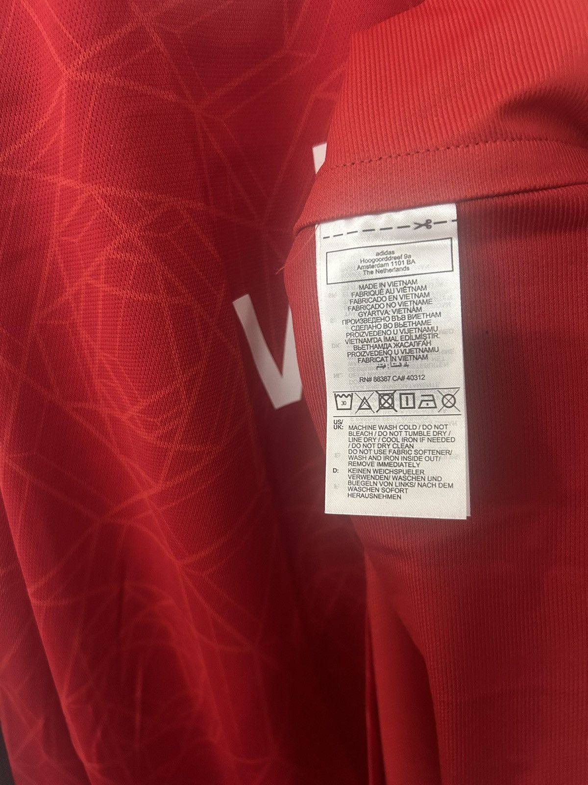 Adidas 2023-24 Alejandro Garnacho Adidas Manchester United Home Kit Size US XL / EU 56 / 4 - 10 Thumbnail