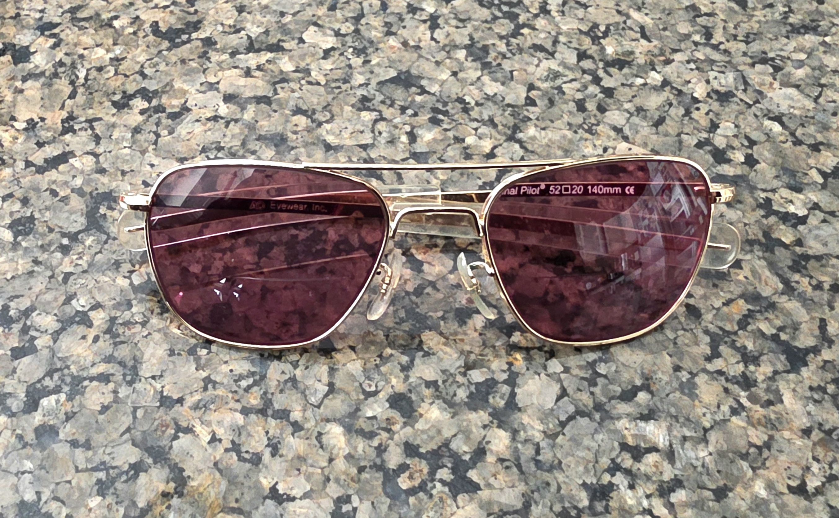 American Optical American Optical AO Original Pilot 52-20 Frames only No lens Size ONE SIZE - 7 Thumbnail
