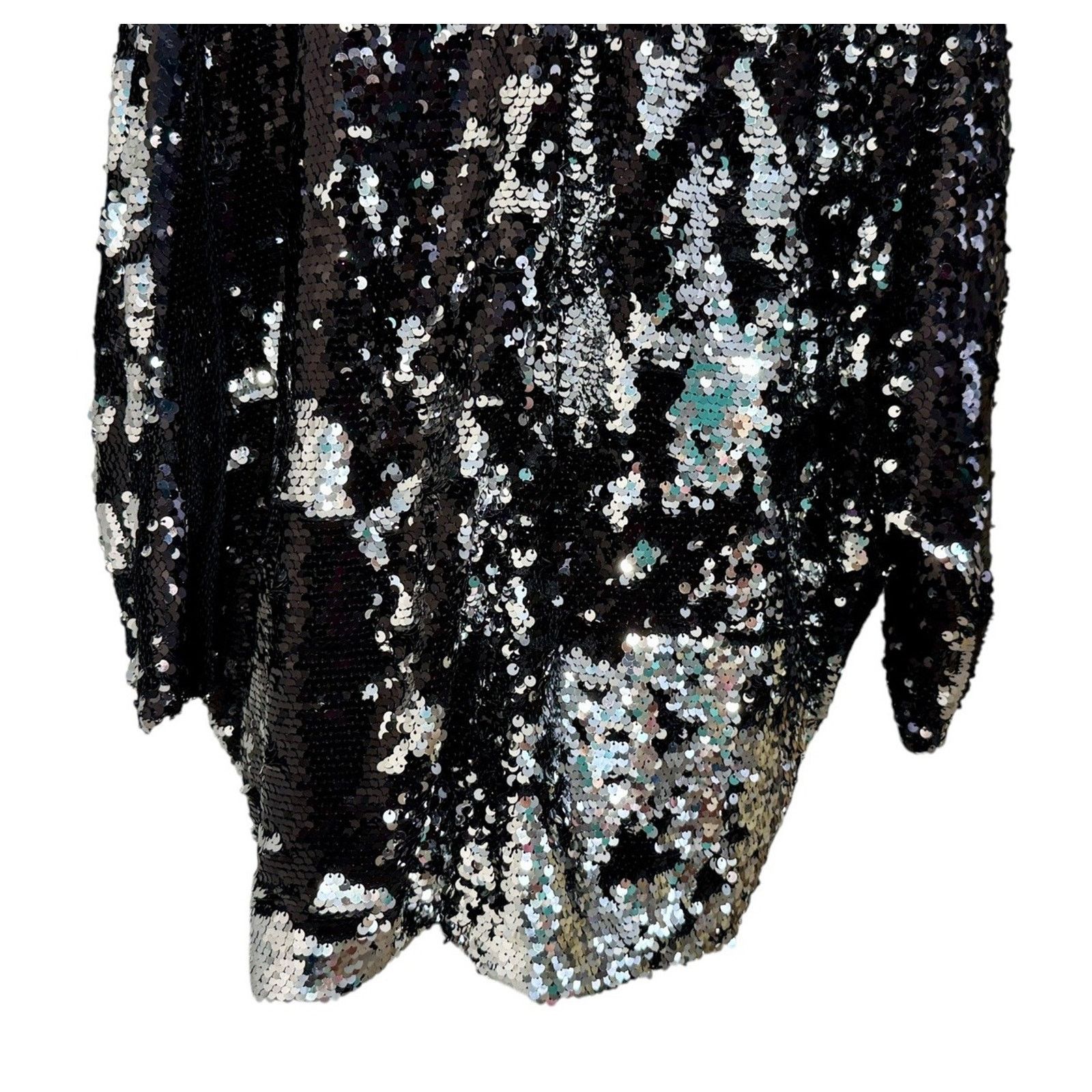 MINKPINK MINKPINK Great Escape Sequin Cape Jacket Oversized Sz XS/S Size S / US 4 / IT 40 - 10 Thumbnail