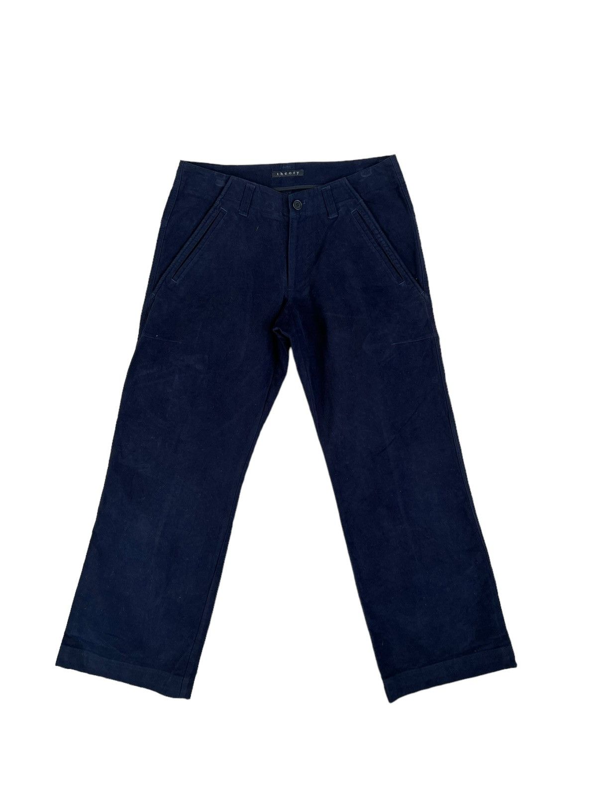 Theory Theory Made in Japan 6 Pocket Suede Cotton Wide Leg Pant Size US 30 / EU 46 - 1 Thumbnail