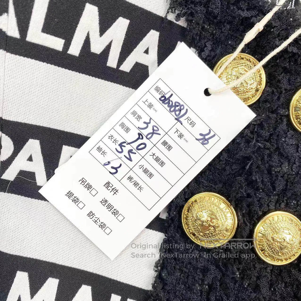 Balmain Balmain Barrage gold buckle jacket| Size XS / US 0-2 / IT 36-38 - 5 Thumbnail