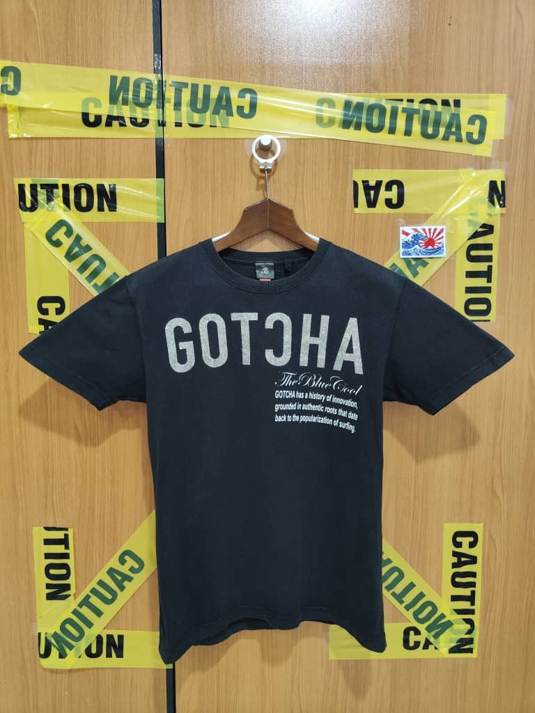 Gotcha Gotcha Vintage Surf hard the blue GOD black tag Size US M / EU 48-50 / 2 - 2 Thumbnail
