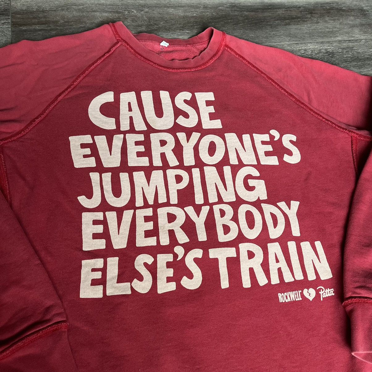 Patta Rare Rockwell Patta Cause Everyone’s Jumping Train Crewneck Size US XL / EU 56 / 4 - 2 Thumbnail