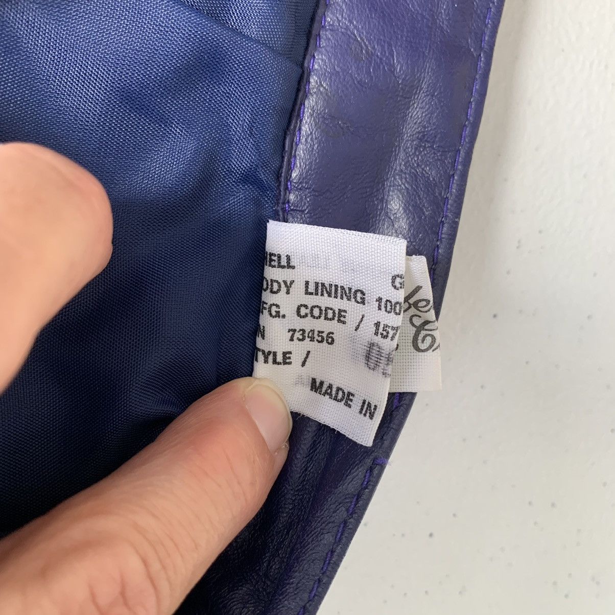 Vintage Vintage Leather Purple Pencil Skirt Size Medium Comint Size 34" / US 12 / IT 48 - 10 Thumbnail