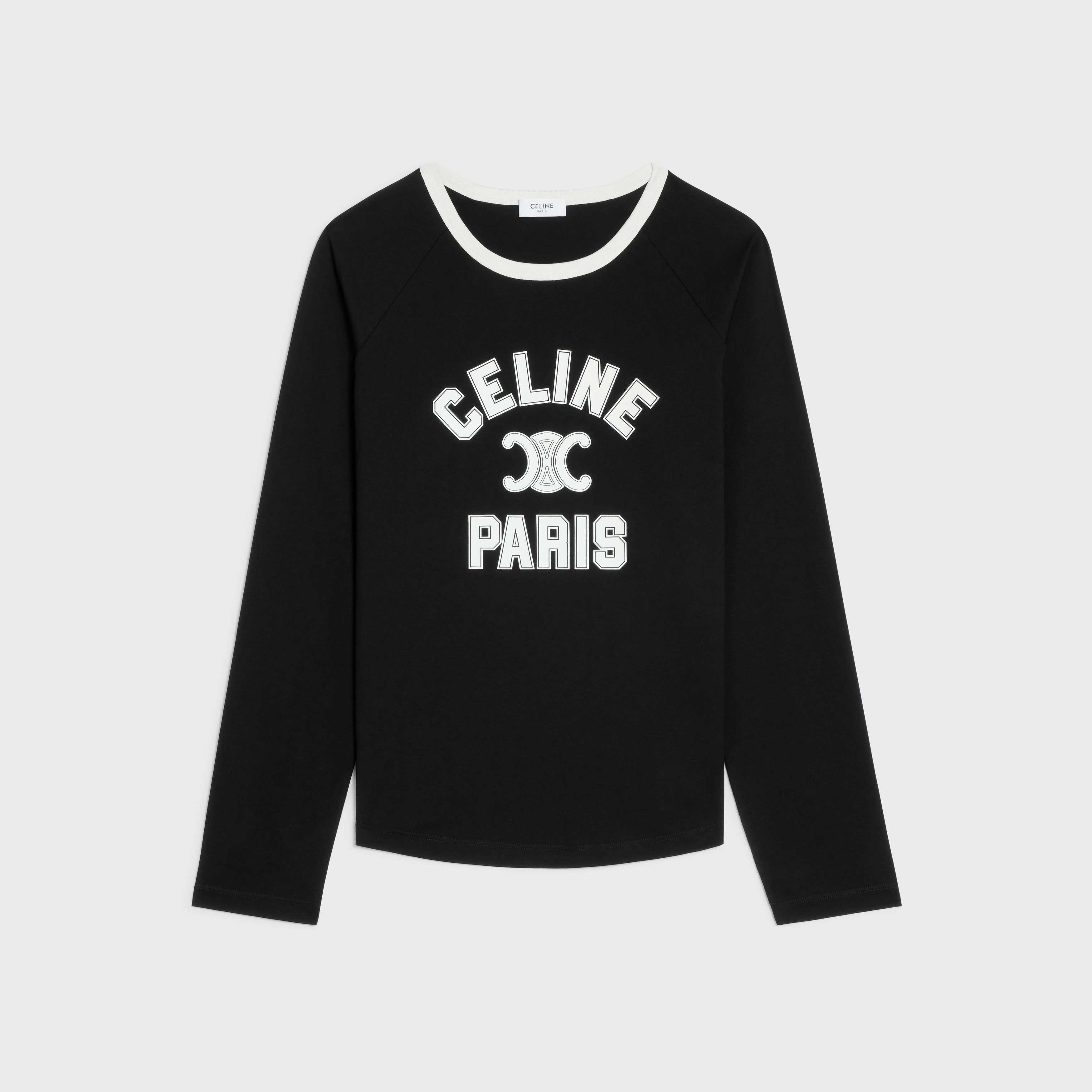 celine paris t-shirt in cotton jersey