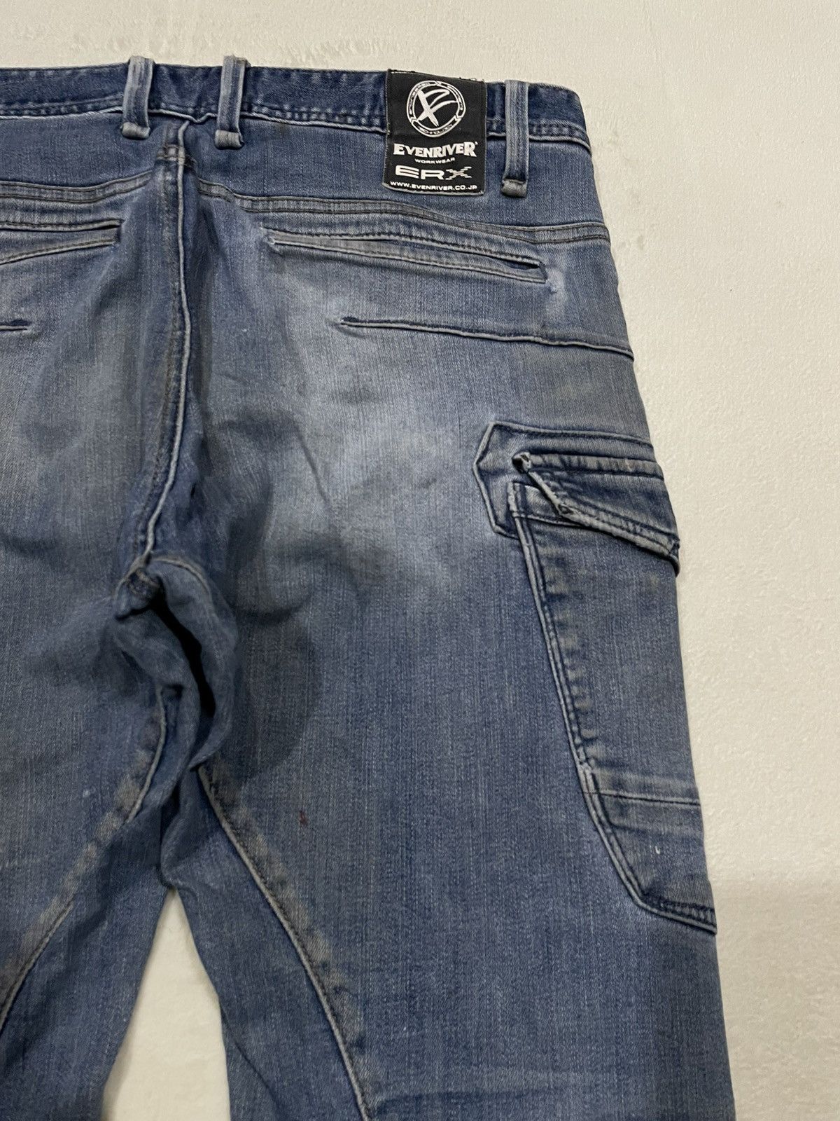 Japanese Brand Vintage Evenriver Distress Mudwash Denim Jeans Size US 32 / EU 48 - 14 Thumbnail