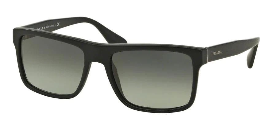 image of Prada Pr01Ss Rectangle Sunglasses in Matte Black, Men's