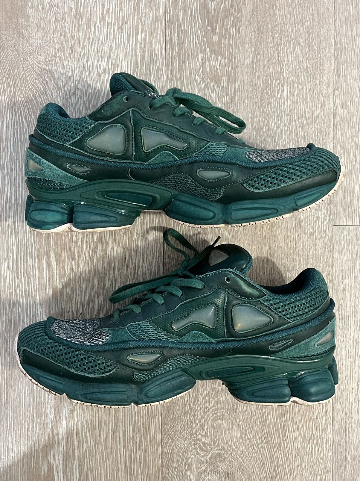 Adidas × Raf Simons Ozweego 2 Dark Green Clear Pink 2016 Size US 10.5 / EU 43-44 - 5 Thumbnail