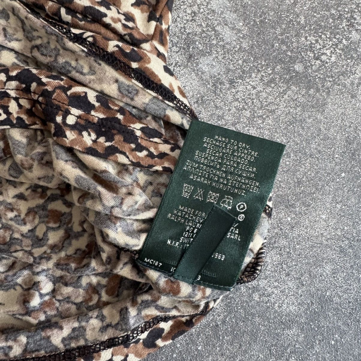 RRL Ralph Lauren × Ralph Lauren × Vintage Lauren Ralph Lauren Vintage Leopard Printed Boho Blouse Size M / US 6-8 / IT 42-44 - 9 Thumbnail