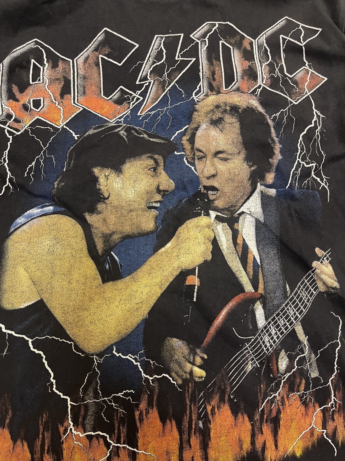 AC/DC × Vintage AC DC VINTAGE ROCK T SHIRT Size US M / EU 48-50 / 2 - 2 Thumbnail