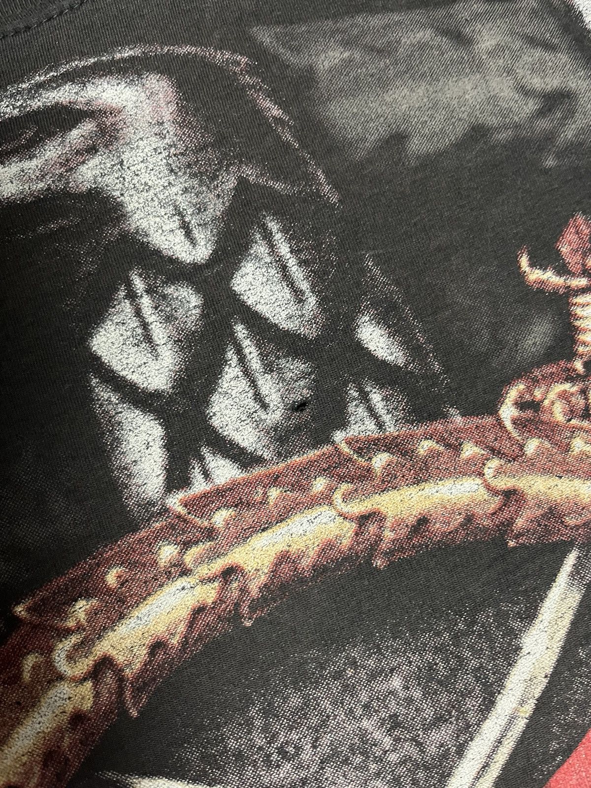 Band Tees × Vintage Vintage Slayer Trashed Washed Distressed All Over Print Tee Size US L / EU 52-54 / 3 - 11 Thumbnail
