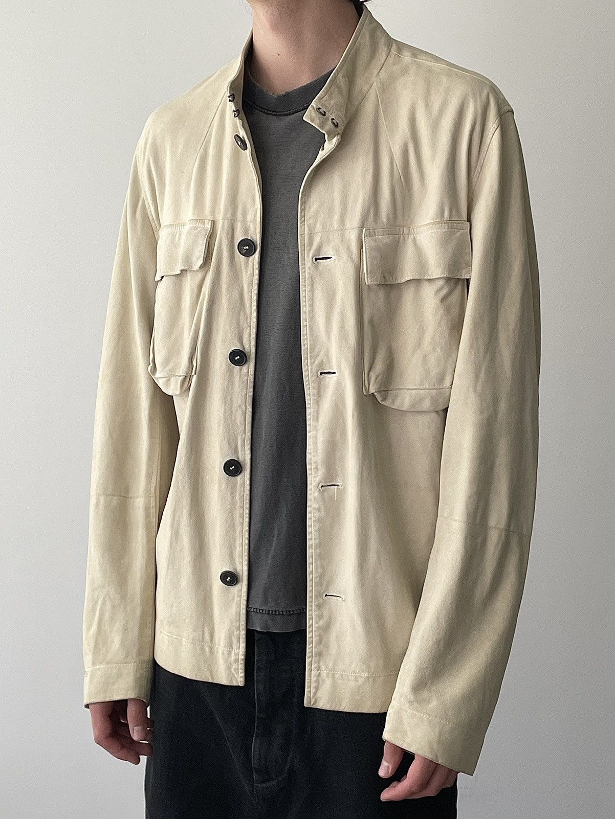 YSL Rive Gauche by Tom Ford Suede Leather Jacket