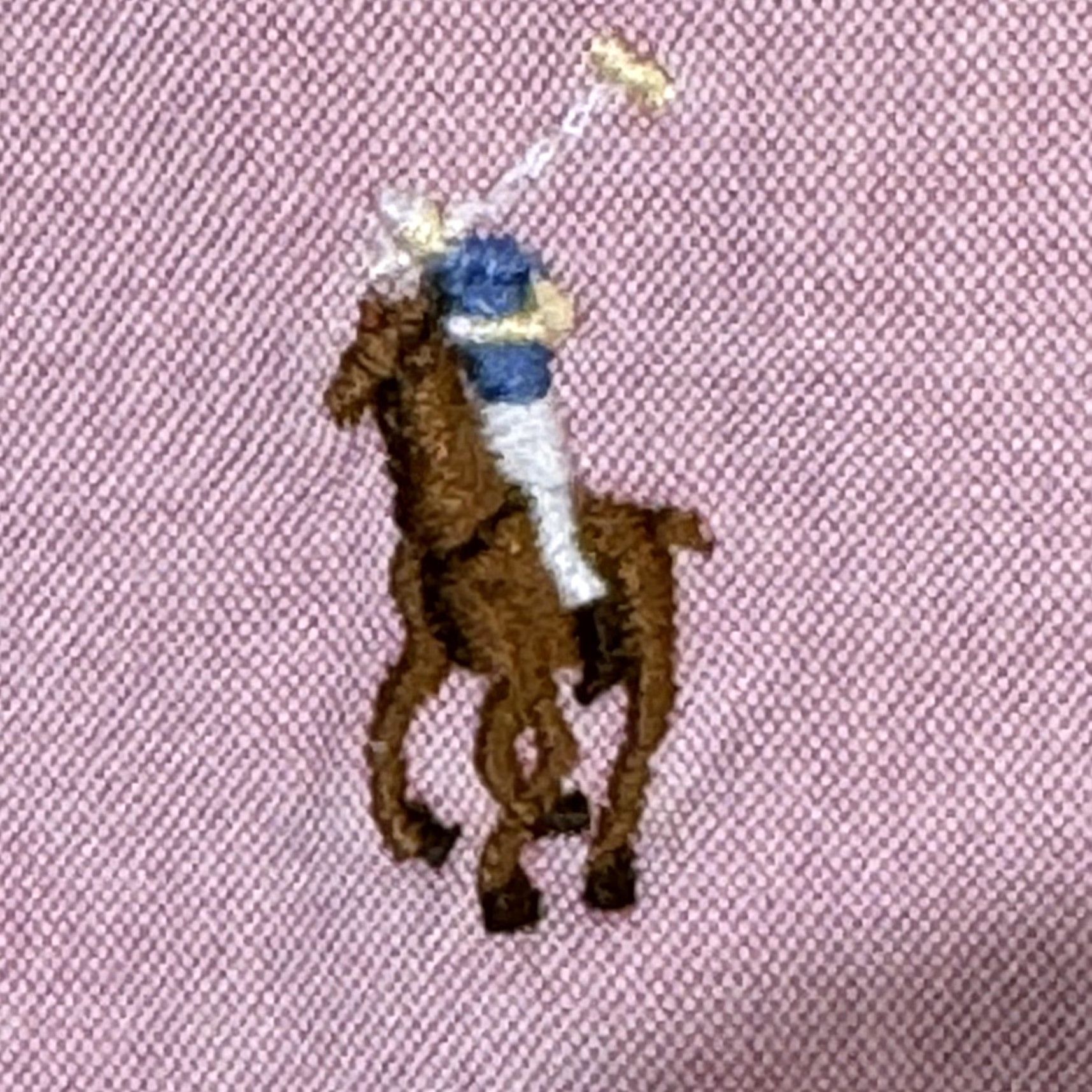 Ralph Lauren Ralph Lauren Shirt Mens 17 Pink Long Sleeve Button Down Dress Oxford Classic Shirt Men Pink 100% Cotton Size 46R - 7 Thumbnail
