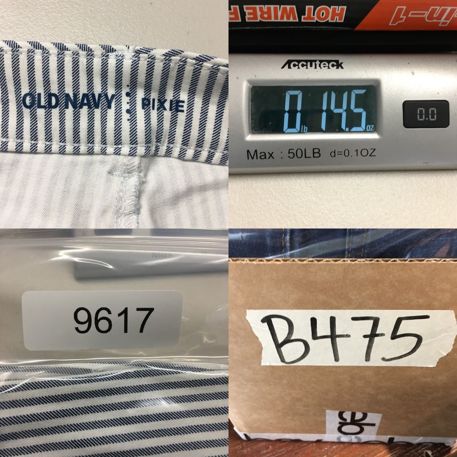 Old Navy Old Navy Pixie Ankle Skinny Pants Womens 41x26.5 Blue Striped High Rise Zip Fly Size 27" / US 4 / IT 40 - 9 Thumbnail