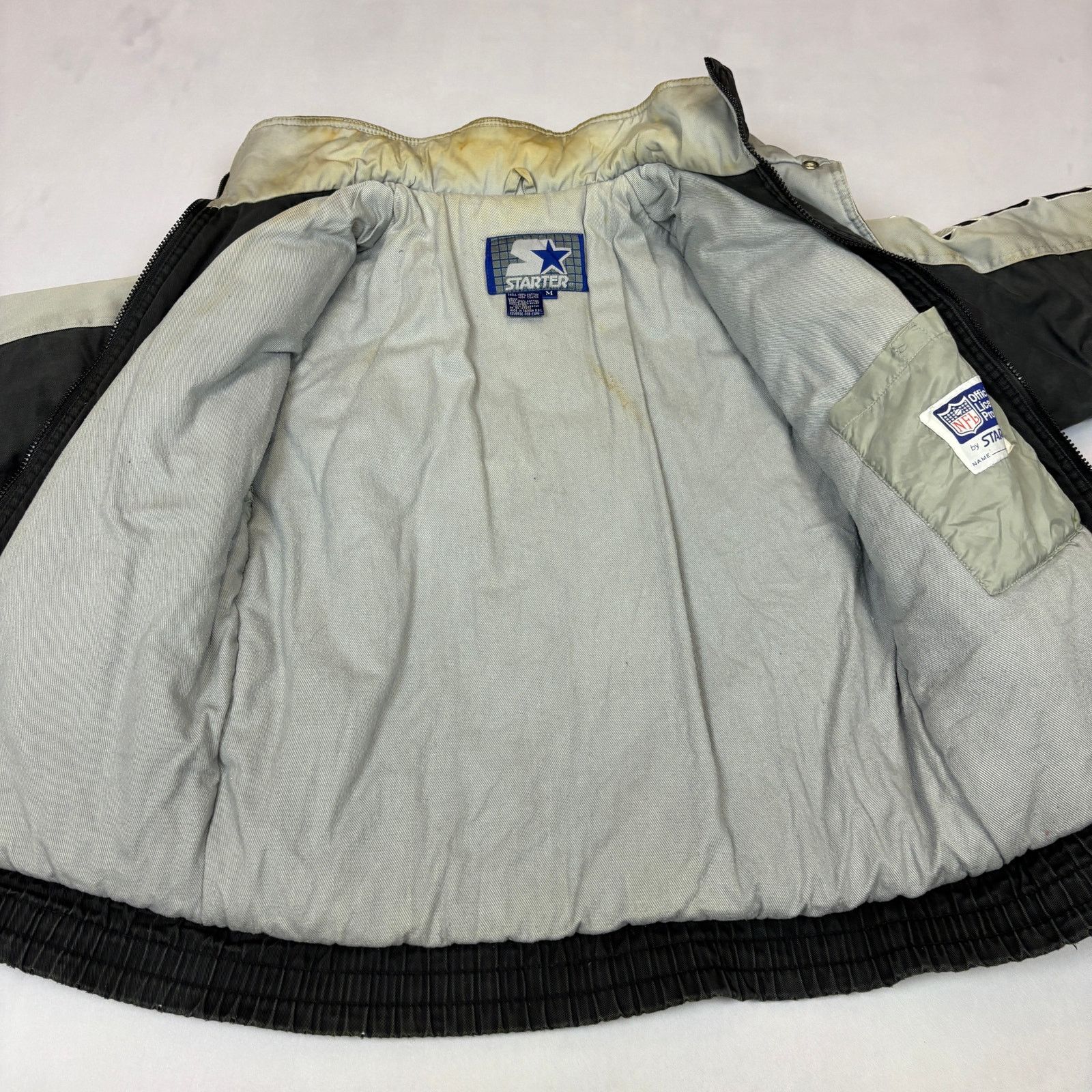 Starter Vintage Starter Raiders Cotton Jacket Mens Medium Distressed Size US M / EU 48-50 / 2 - 4 Thumbnail