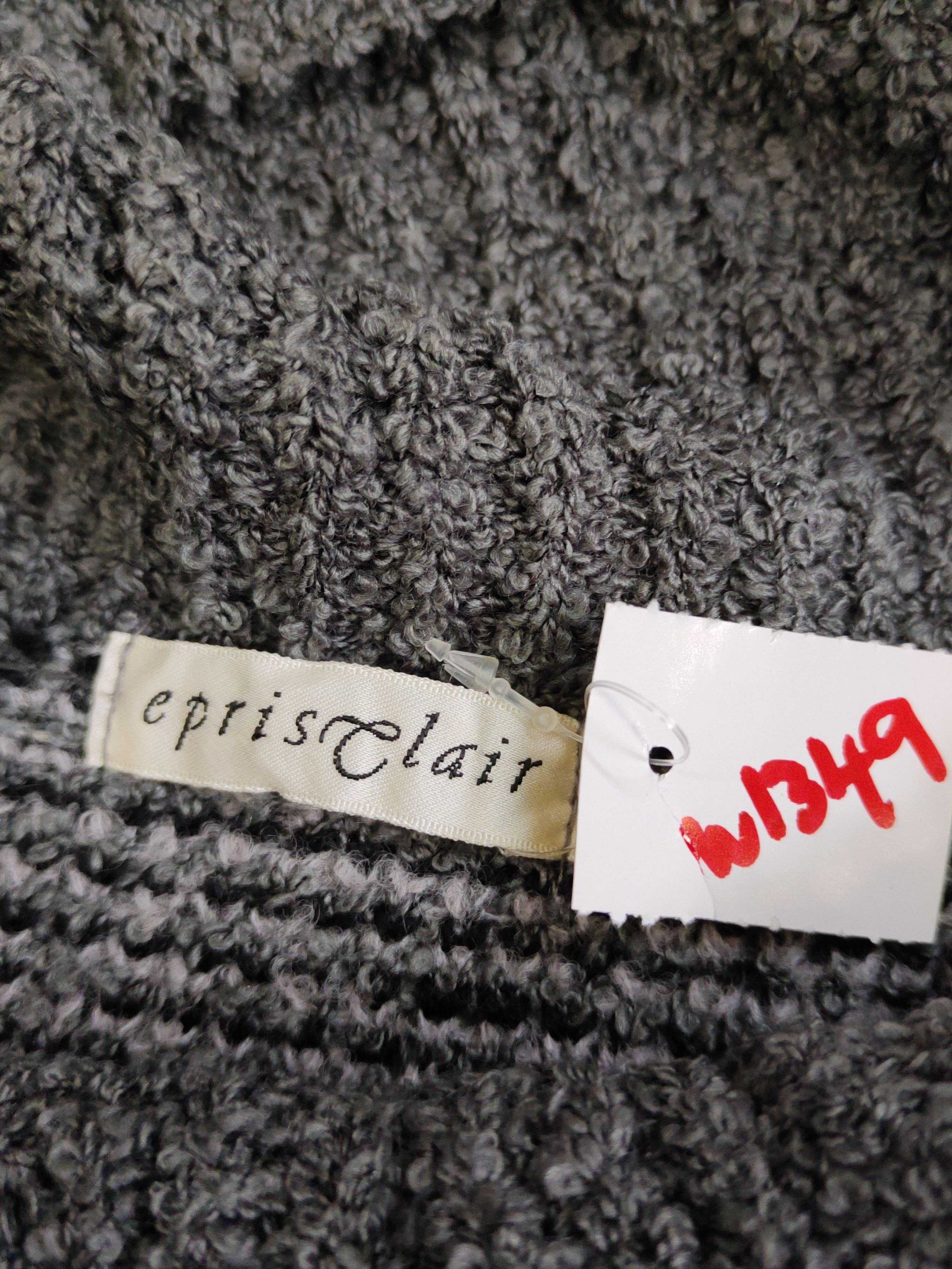 Homespun Knitwear Epris Claire Dark Gray Knitwear Sweatshirts #W1349 Size M / US 6-8 / IT 42-44 - 11 Thumbnail