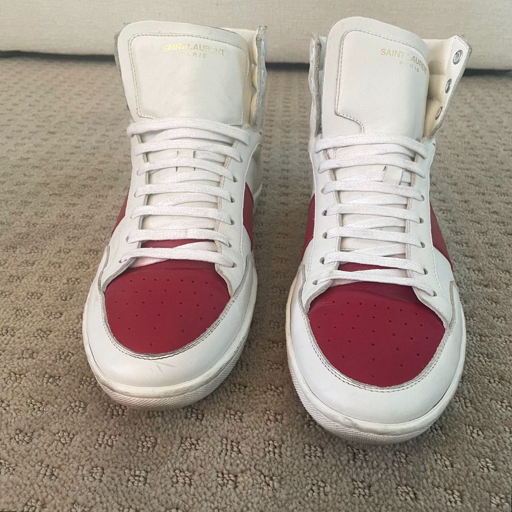 Yves Saint Laurent Saint Laurent Court Classic SL/10H High Top Sneakers Men US 10.5 EU 43.5 White Size US L / EU 52-54 / 3 - 5 Thumbnail