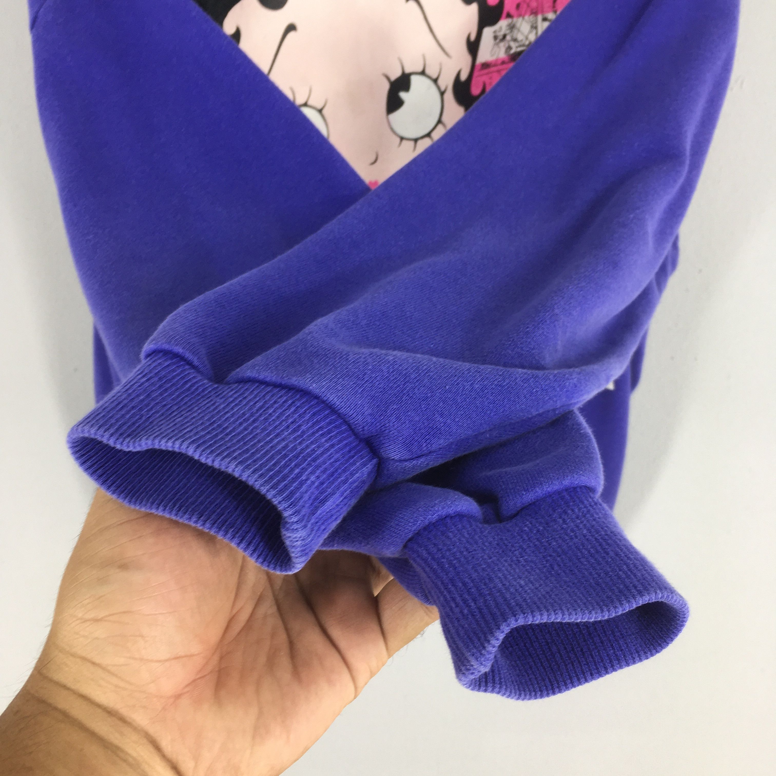 Cartoon Network × Vintage Vintage 90s Betty Boop Purple Sweatshirt Medium Size US M / EU 48-50 / 2 - 5 Thumbnail