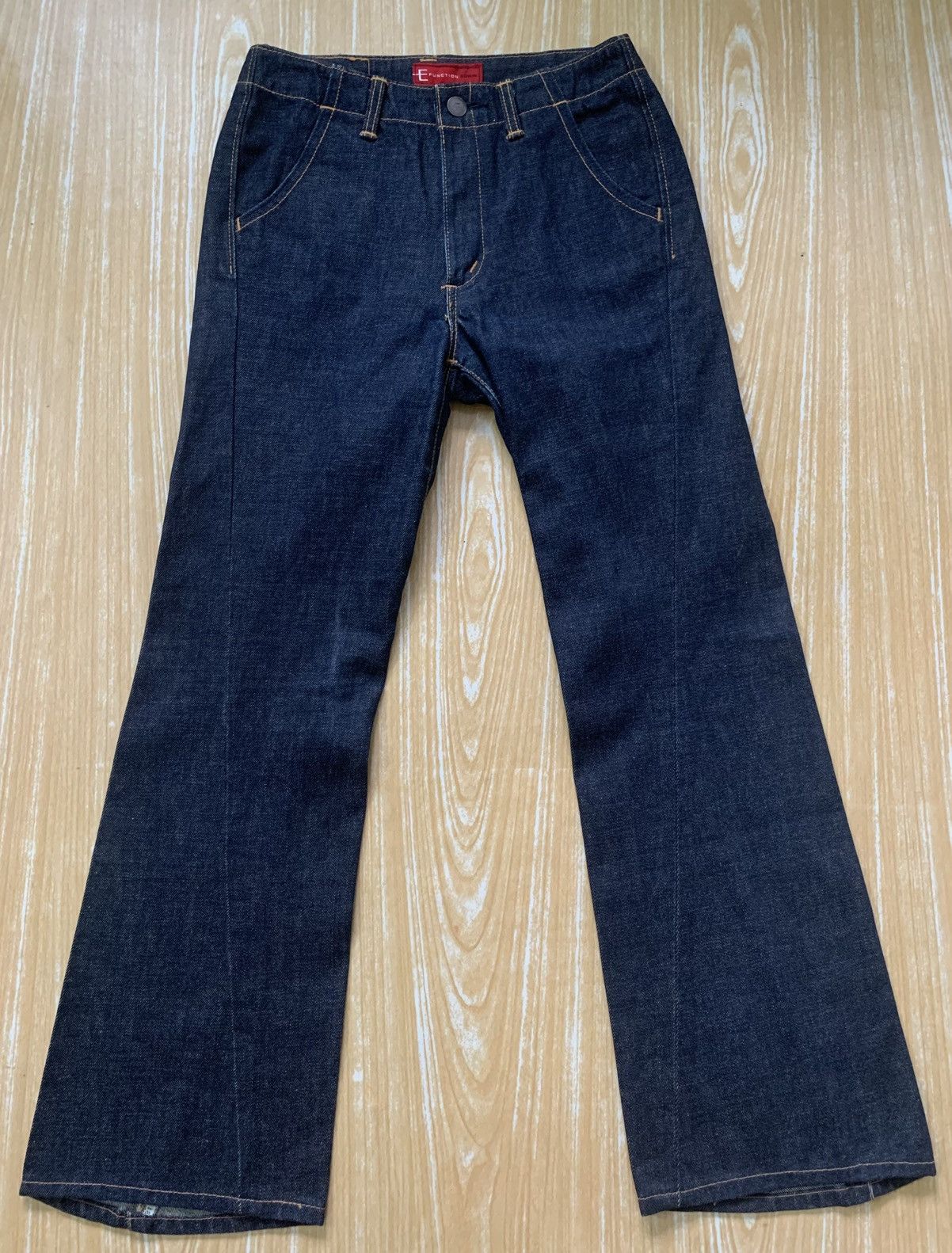 Edwin × Japanese Brand 🔥 Edwin E Function For Youth Flare Denim Jeans Pants Size 25" / US 0 / IT 36 - 3 Thumbnail