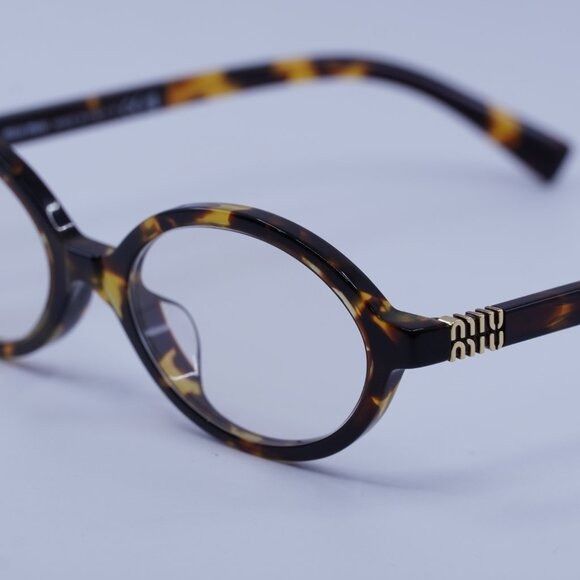 Miu Miu Miu Miu MU04ZSF VAU08N Sunglasses Honey Havana Oval Frame Size ONE SIZE - 10 Thumbnail