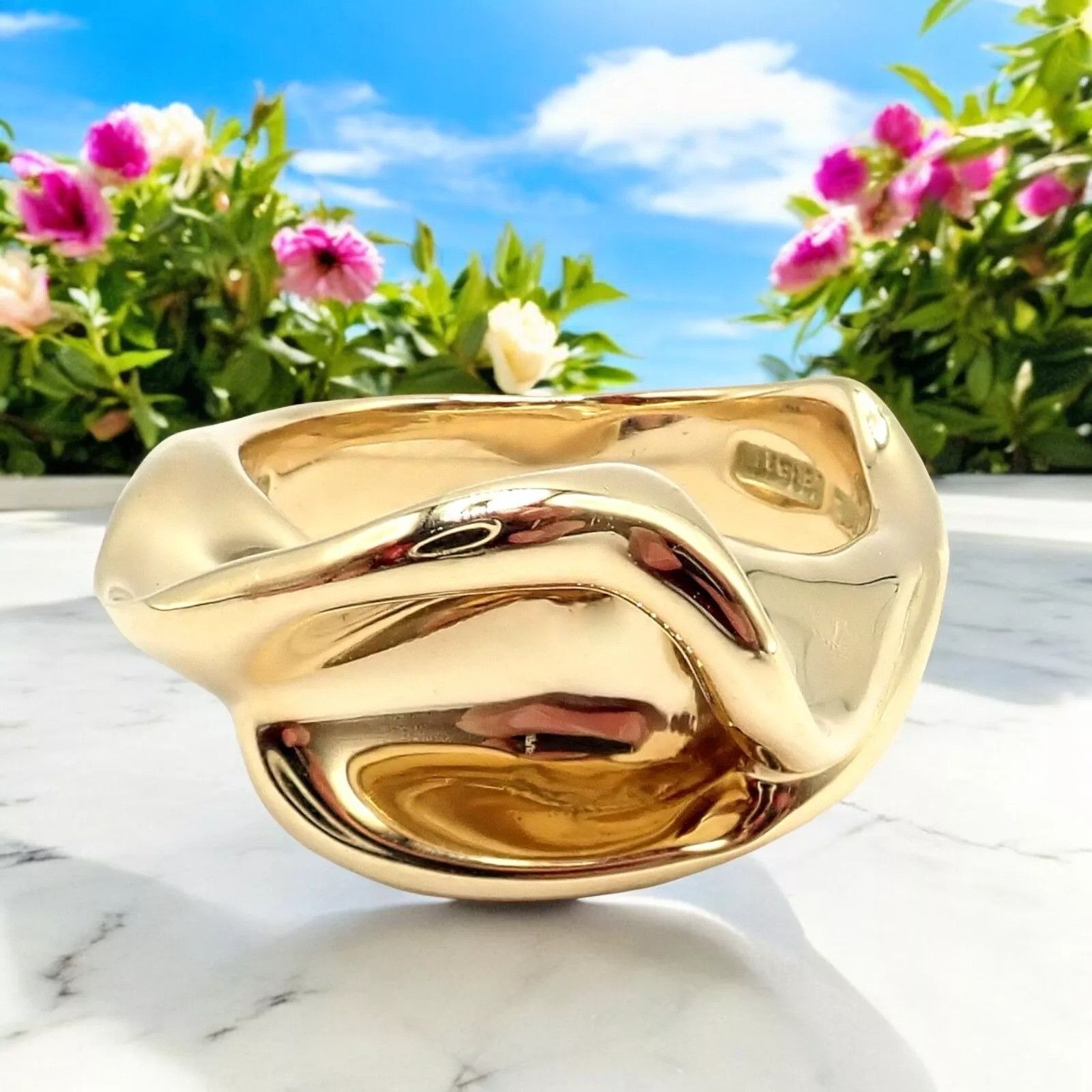 Tiffany & Co. Tiffany & Co. 18k Yellow Gold Peretti Calla Lily Ring Sz 5 Size ONE SIZE - 2 Thumbnail